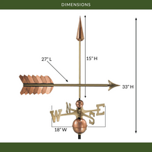 Load image into Gallery viewer, Arrow Weathervane