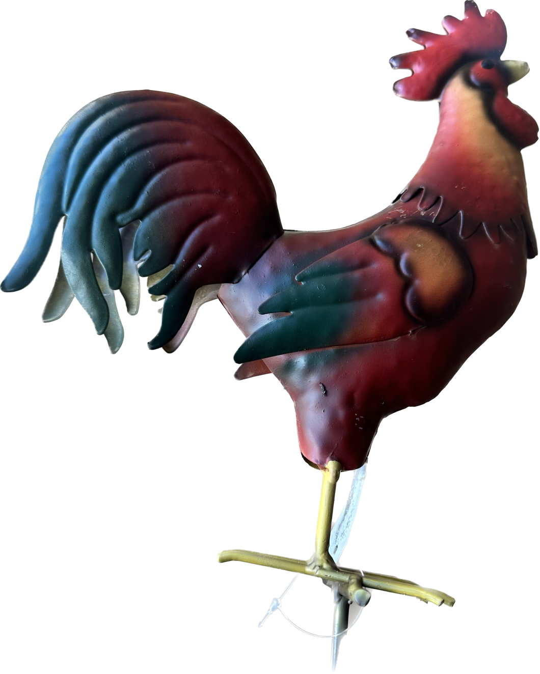 GARDEN STAKES, METAL ROOSTER