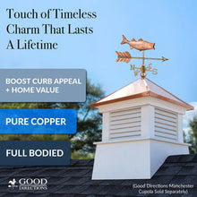 Load image into Gallery viewer, Bass with Arrow Cottage Weathervane
