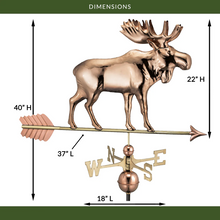 Load image into Gallery viewer, Moose Weathervane with Arrow
